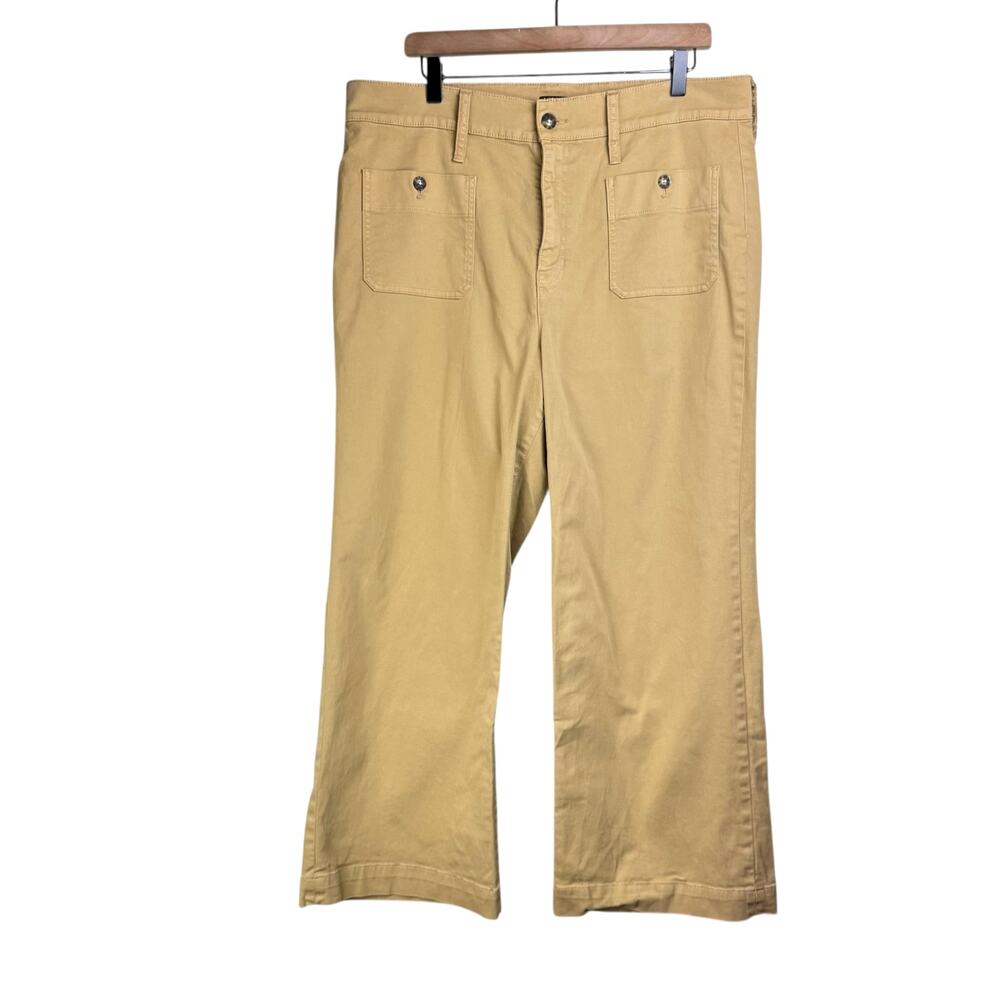 J. Crew Straight-Leg Wide Crop Pants in Khaki - Picture 3 of 10